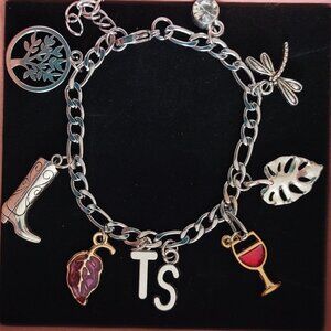 New Taylor Swift "Evermore Eras" Inspired Stainless Steel Charm Bracelet